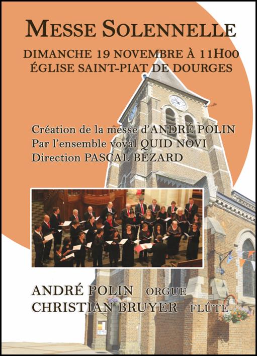 Création de la Messe d’André Polin à Dourges